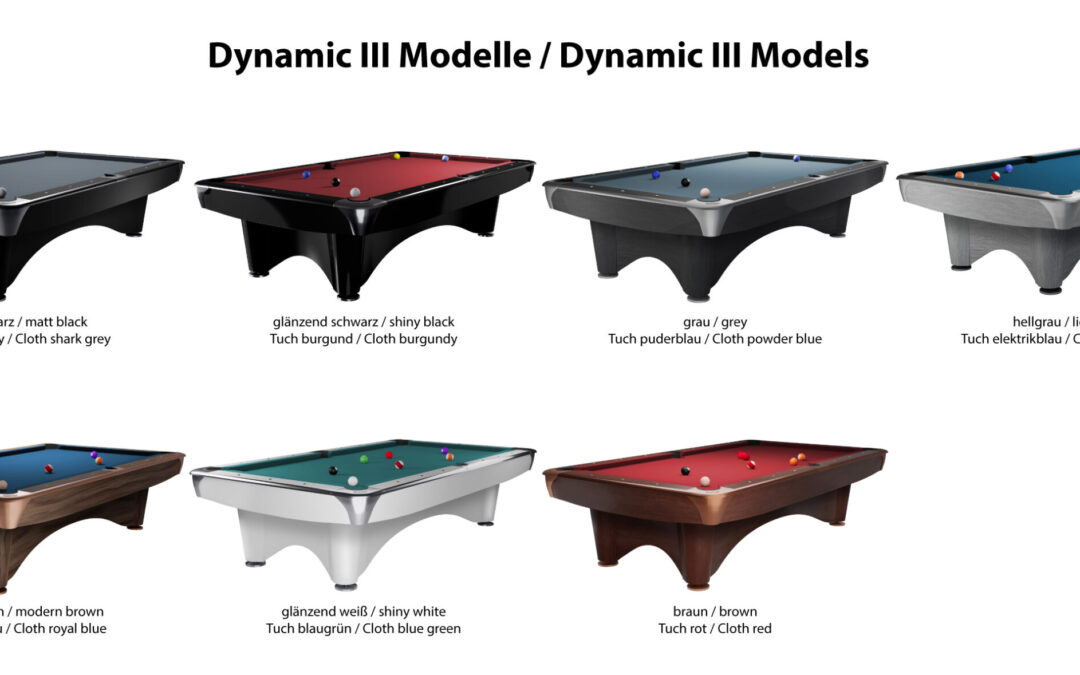 dynamic-III-pool-table-models